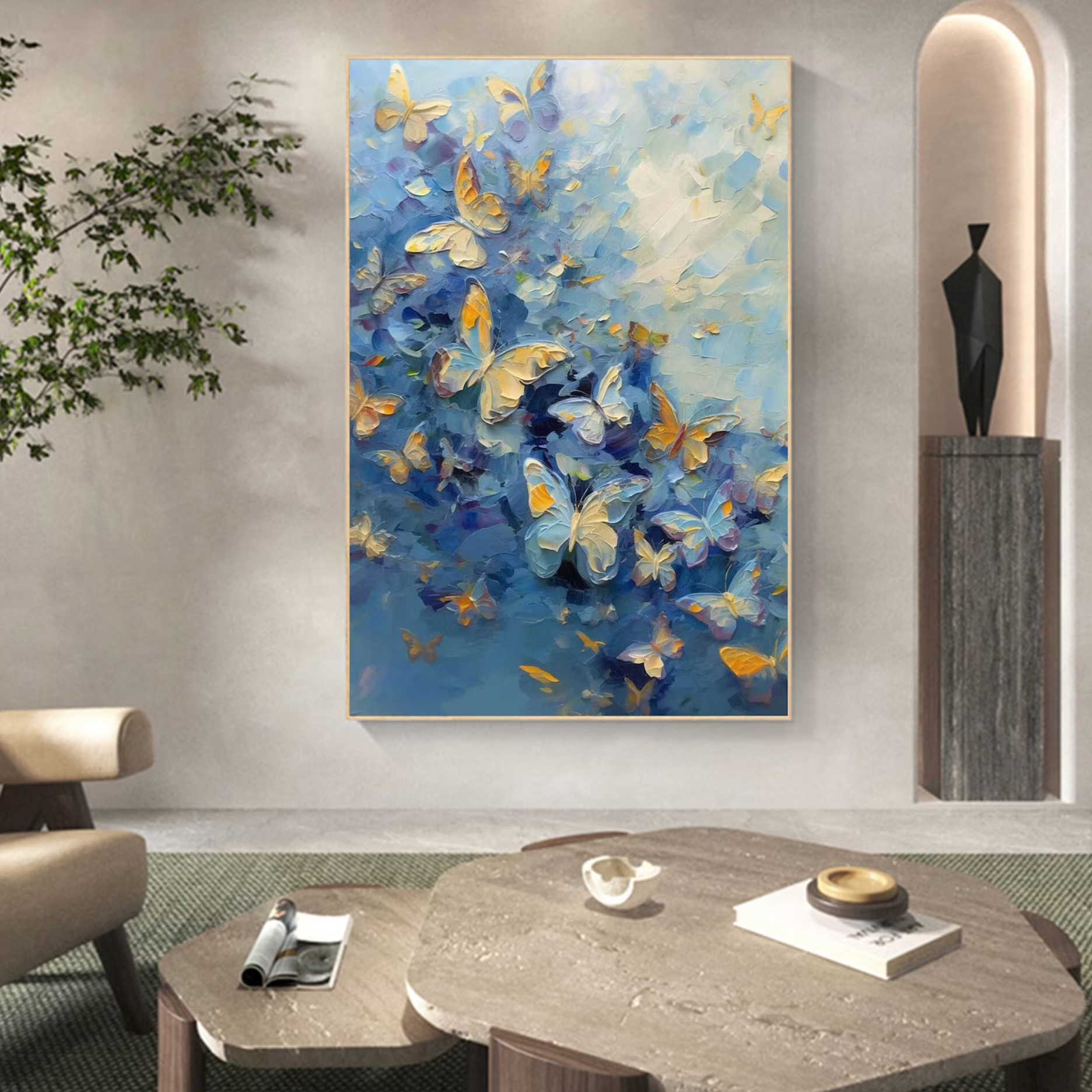 Blue Gold butterflies