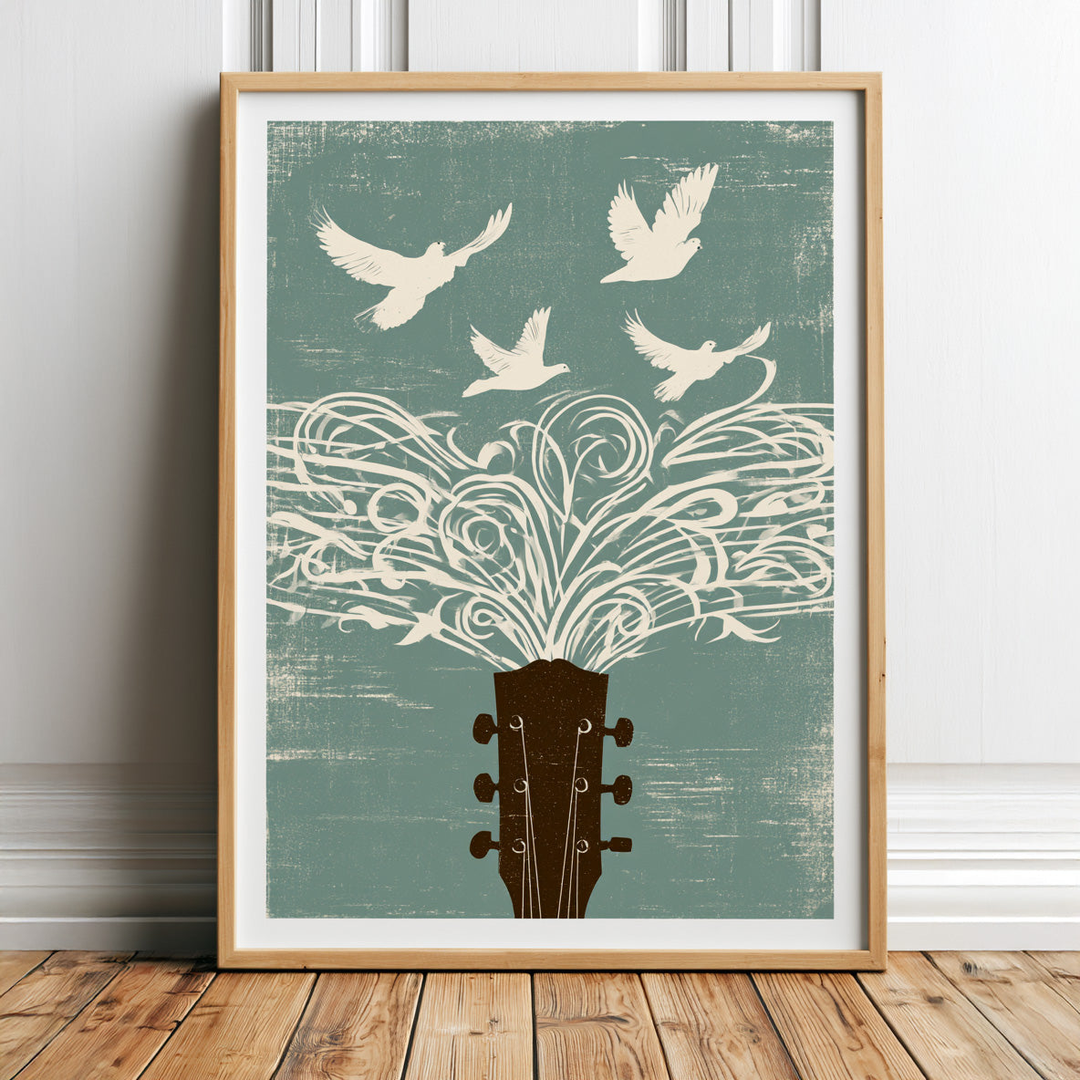 The sound of guitar