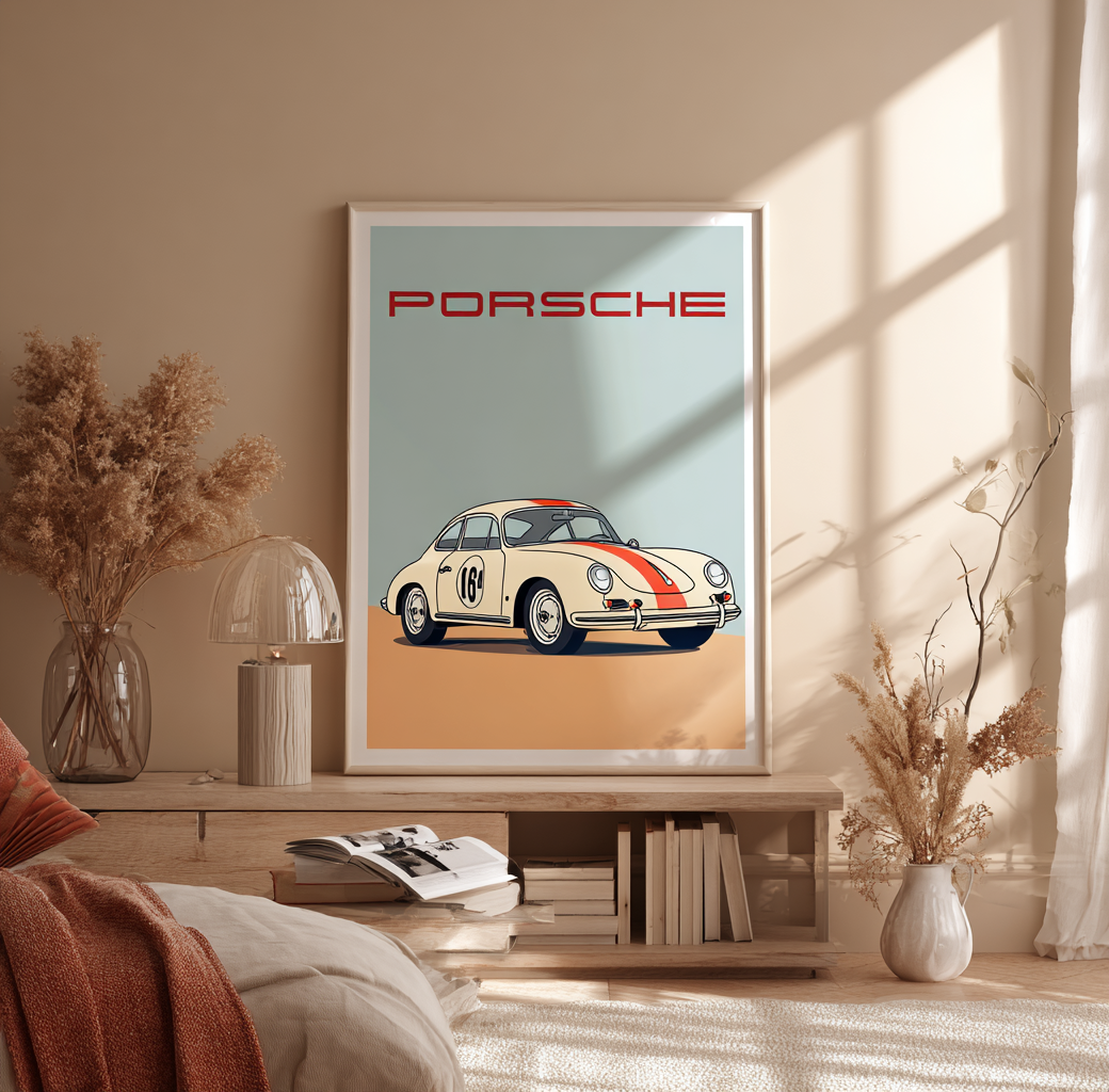 Vintage Porsche Cream