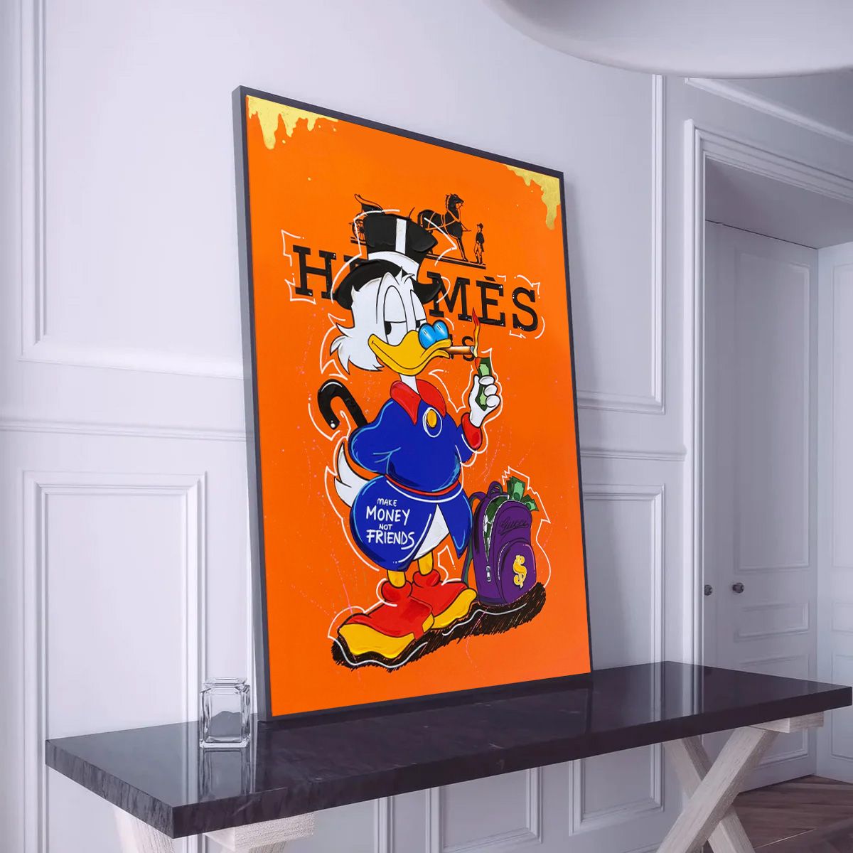 Uncle Scrooge x Hermes graffiti