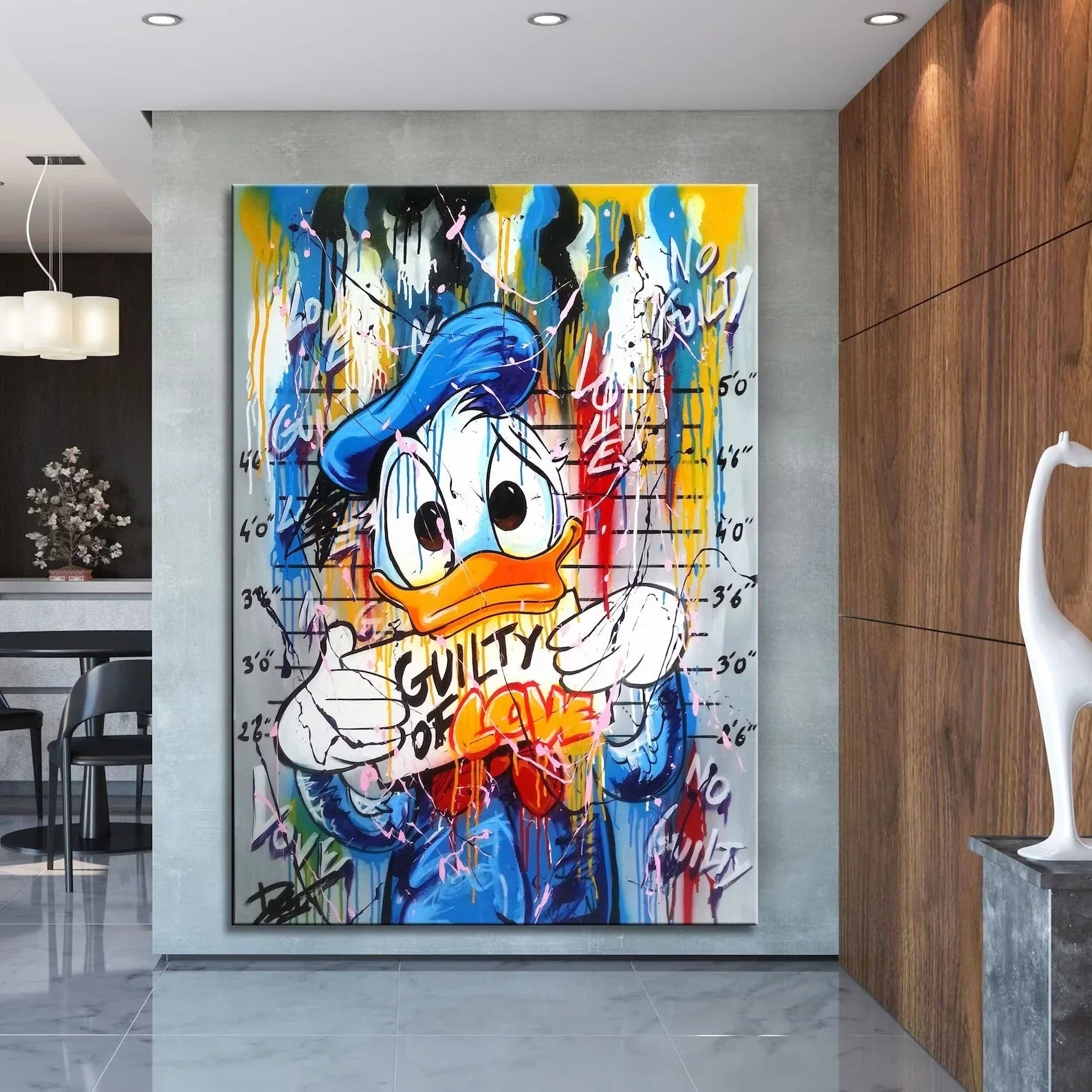 Donald duck in love