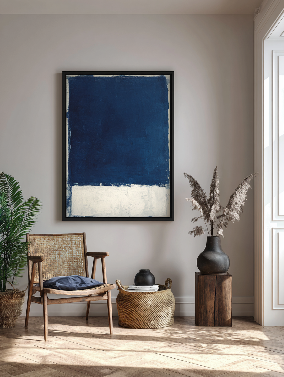 White on blue opposites