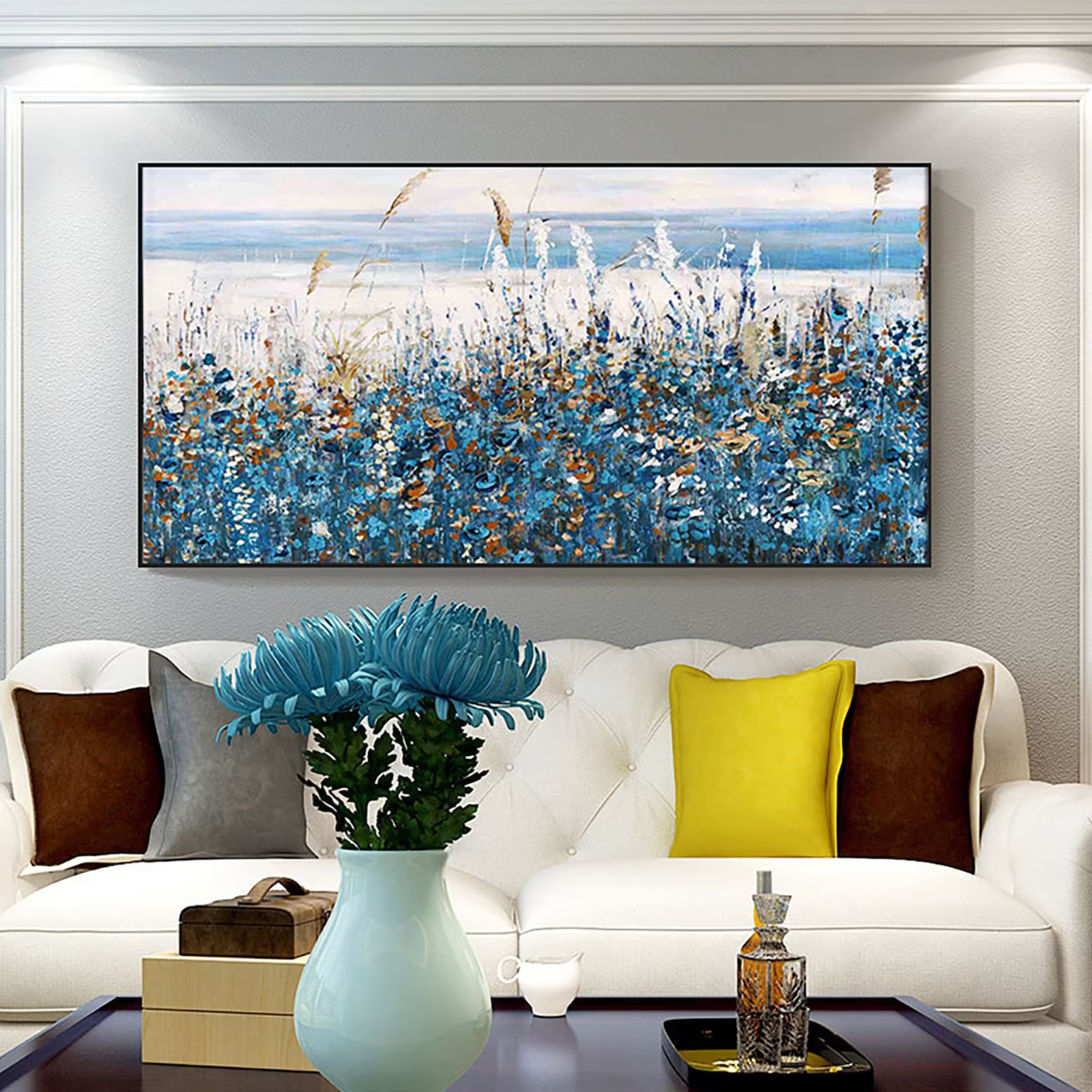 Field of blue flowers