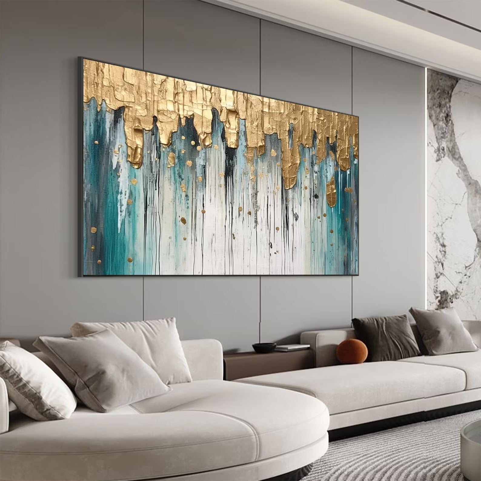 Golden waterfall