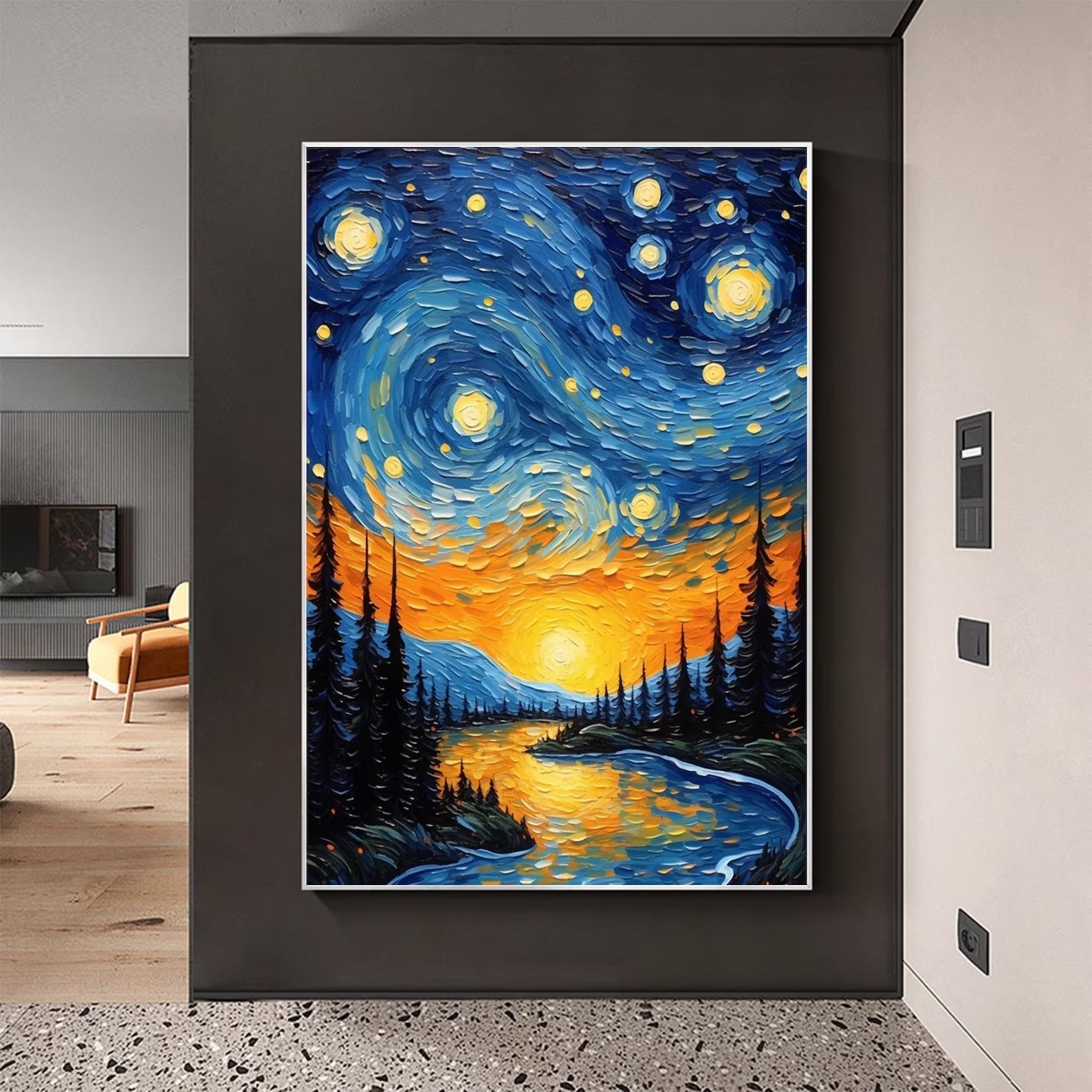 Starry Sky with River