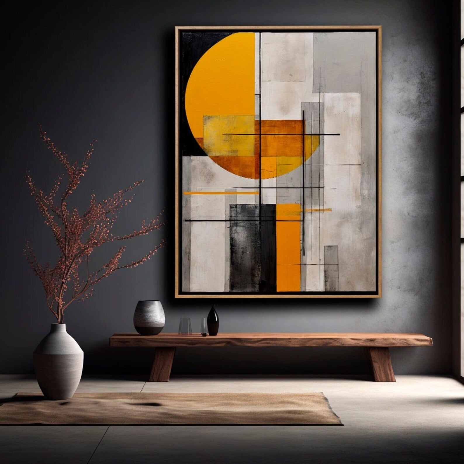 Modern Composition with Circle