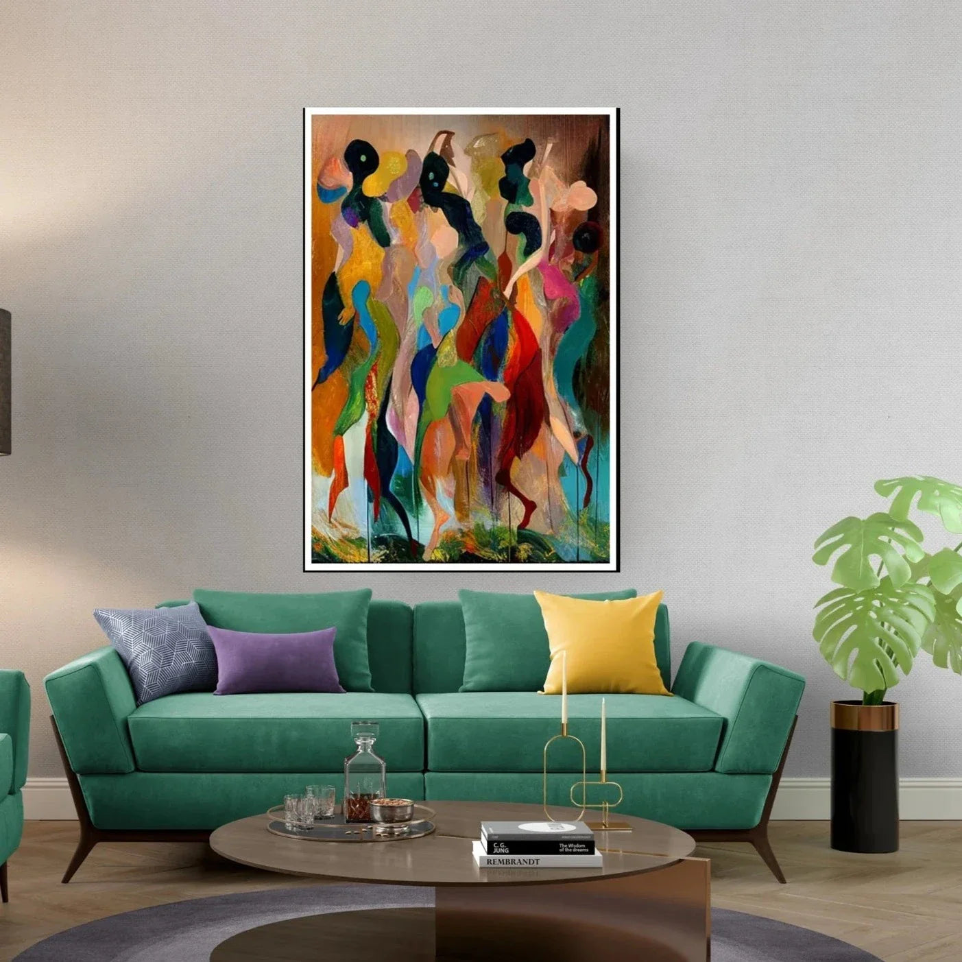 Colorful African dance