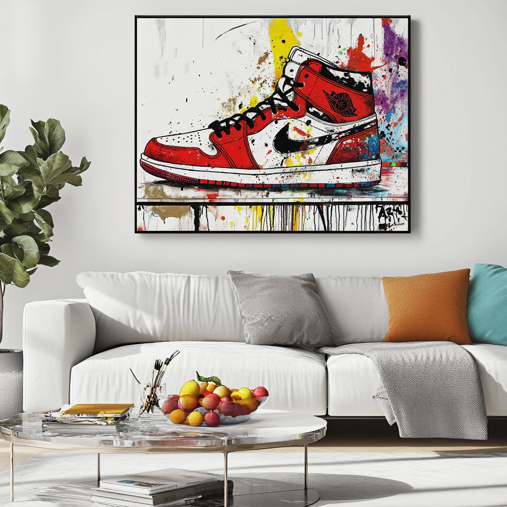 Jordan Paint Splatter Sneakers