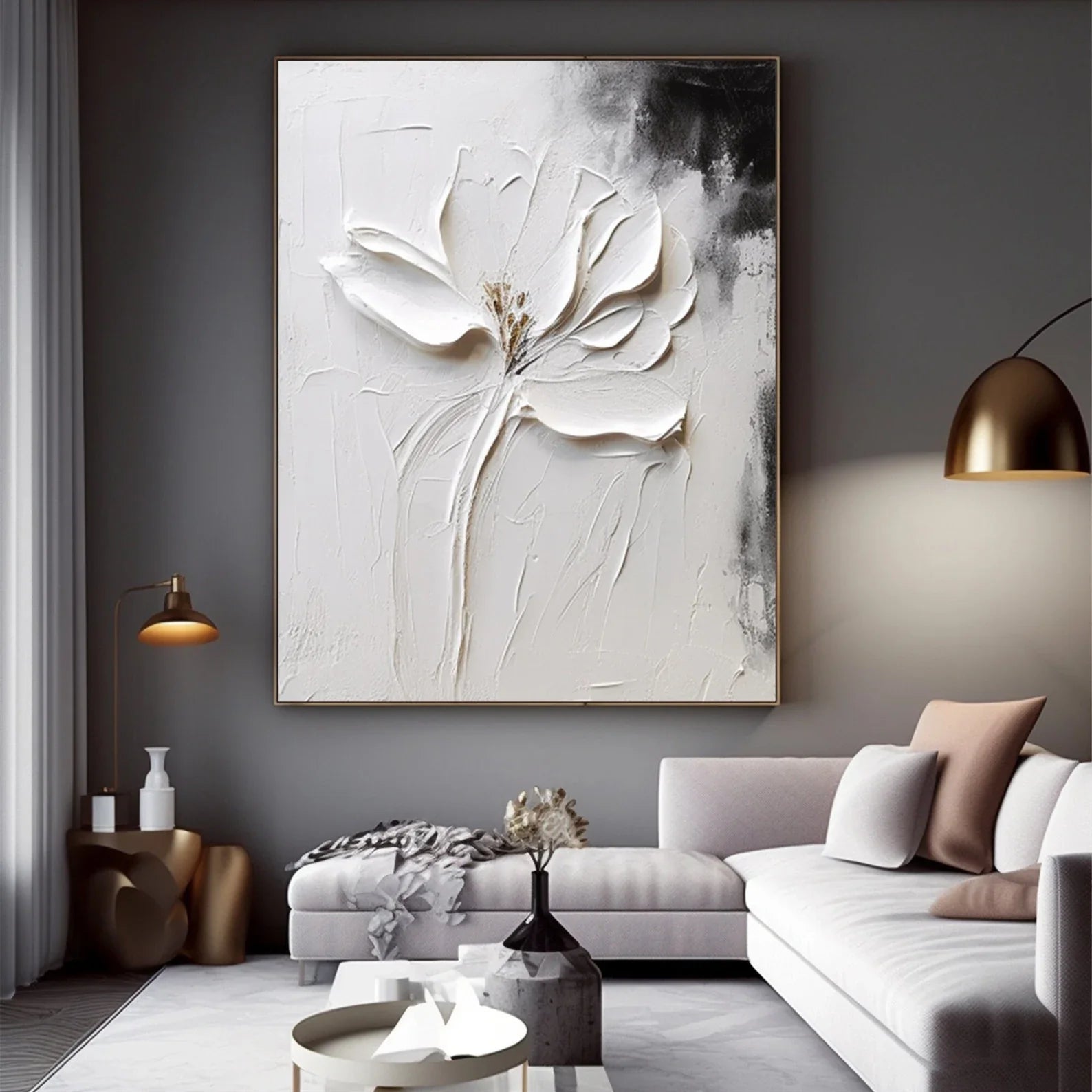 Flower in white