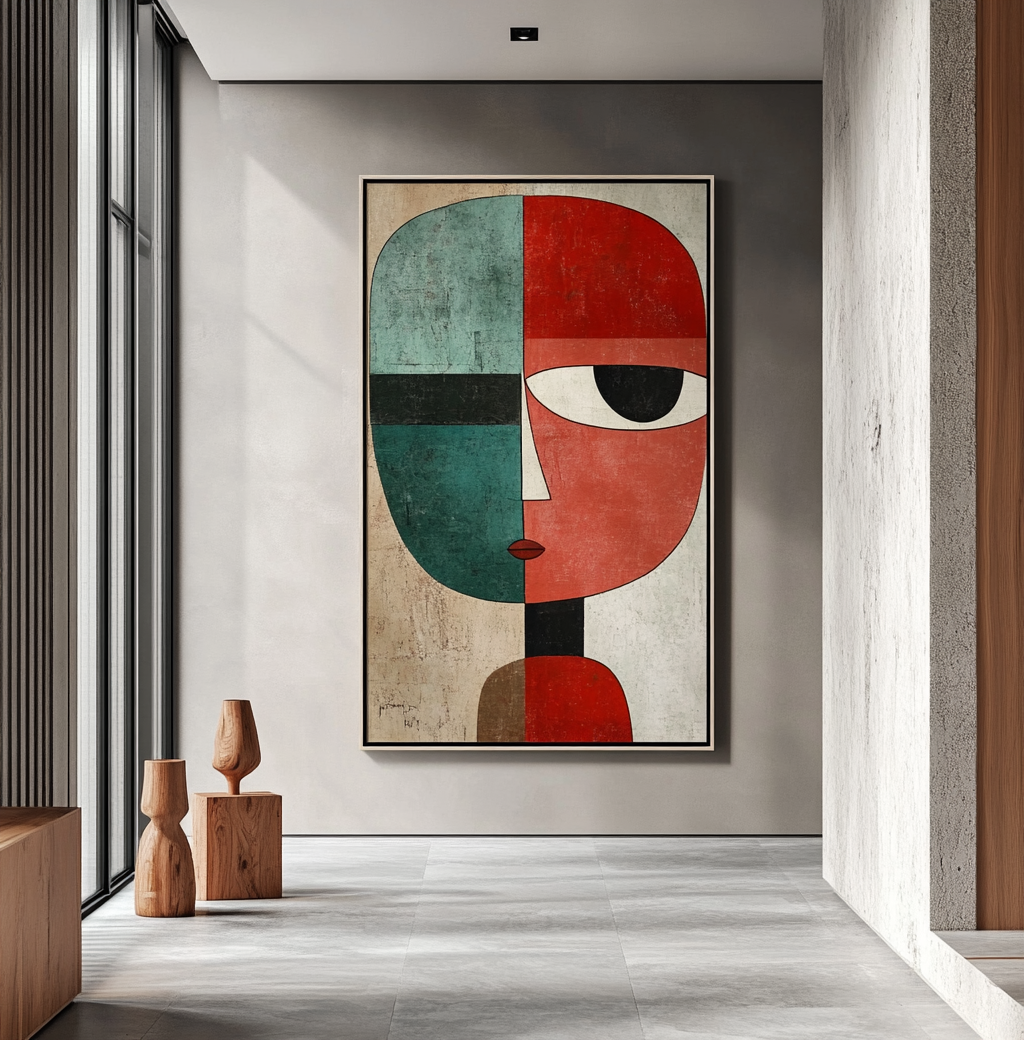 Abstract Round Face