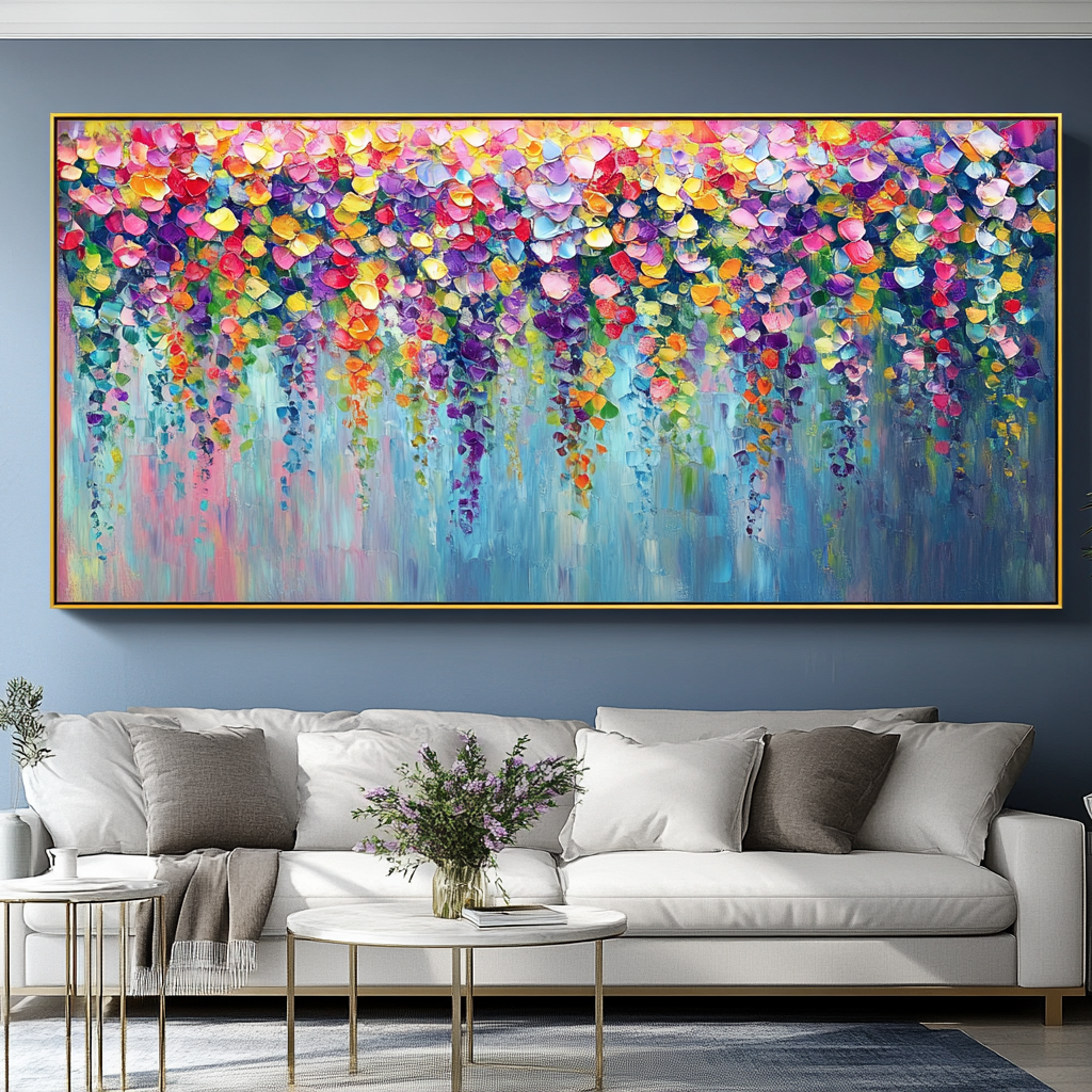 Purple Cascading Flowers