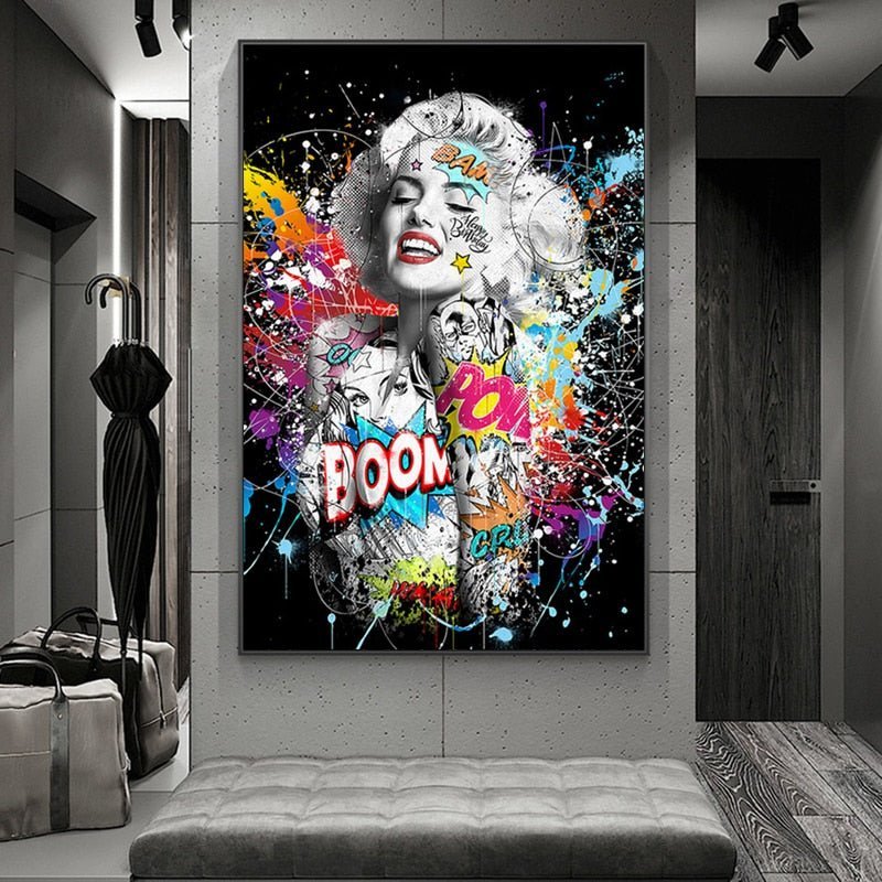 Graffiti Marilyn Monroe - Tele Moderne