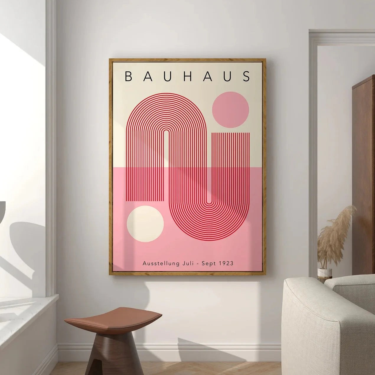 Bauhaus Pink and White