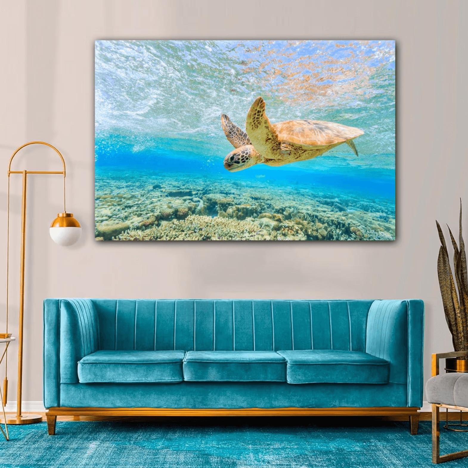 Turtle in the Blue