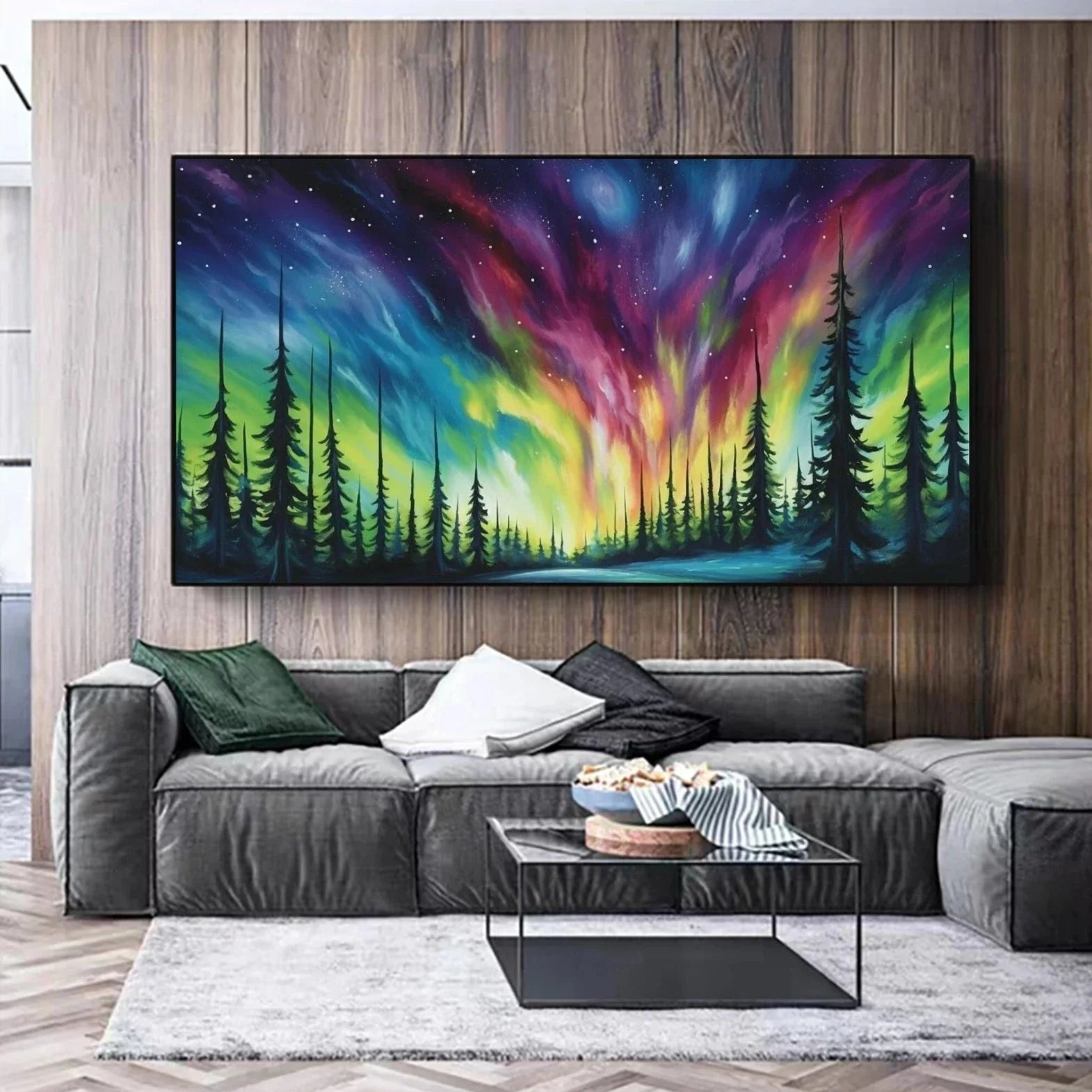 Multicolor Northern lights
