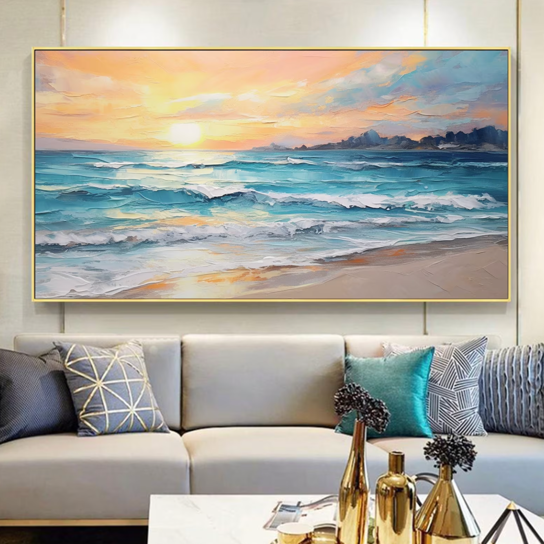 Summer Sunset at the Sea