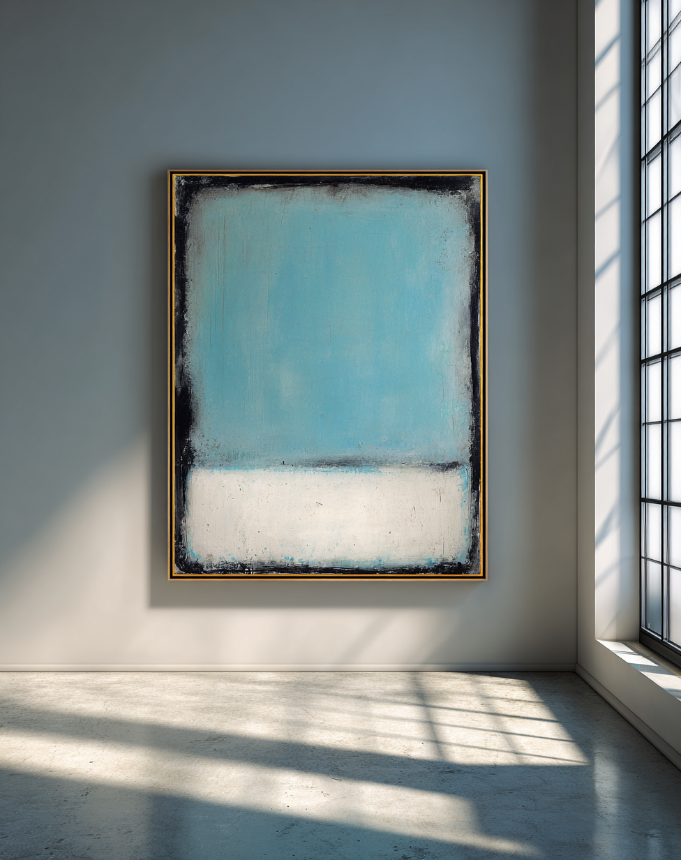 Abstract blue landscape