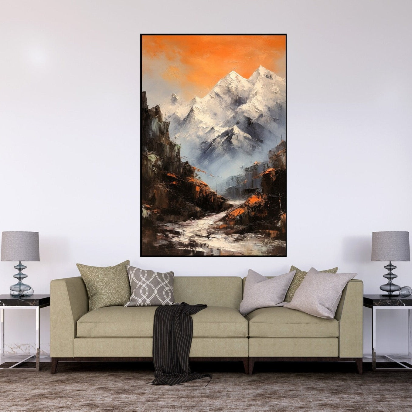 At the edge of the mountain