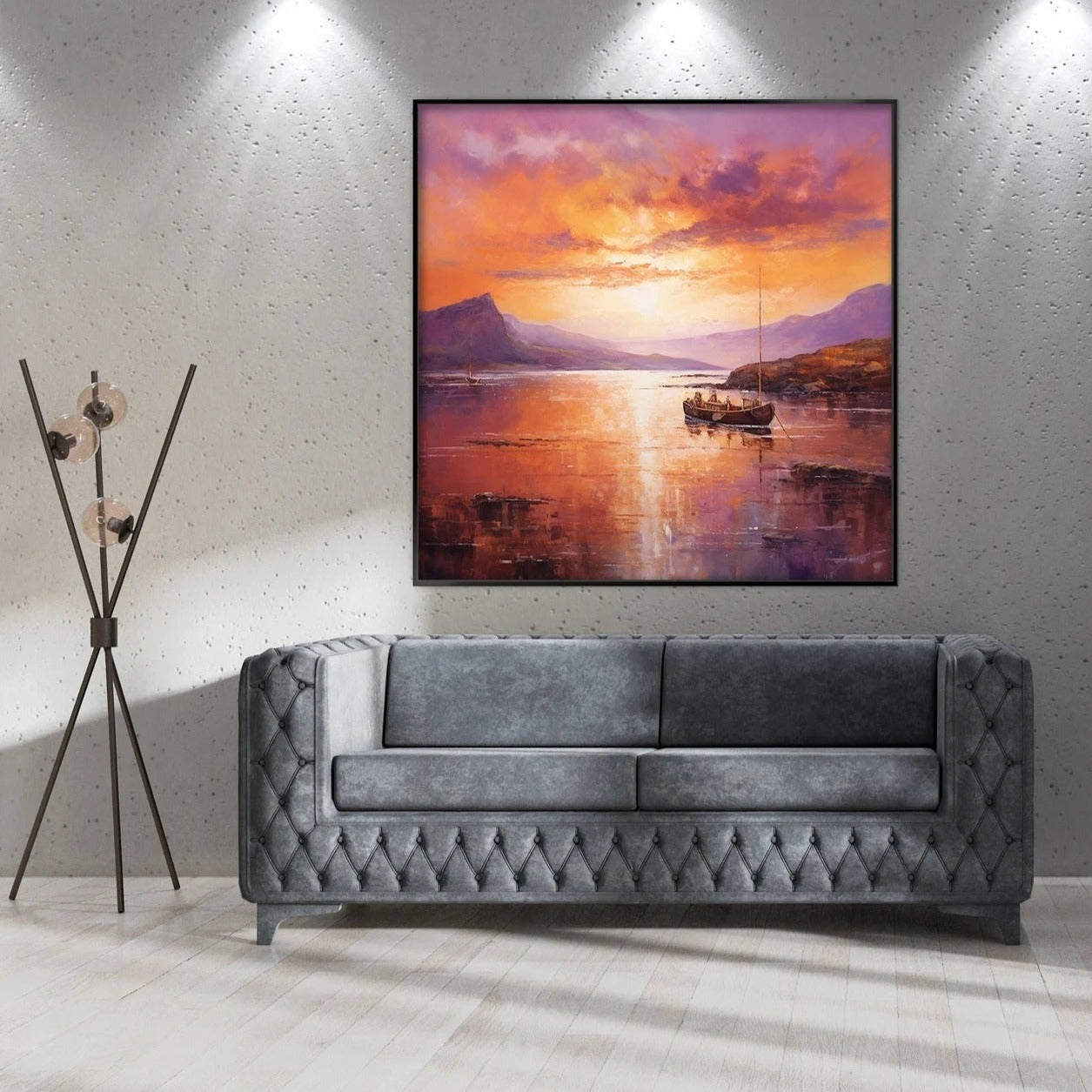 Pink Sunset Reflection