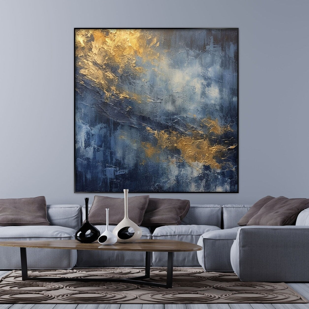 Gold and Blue Marble