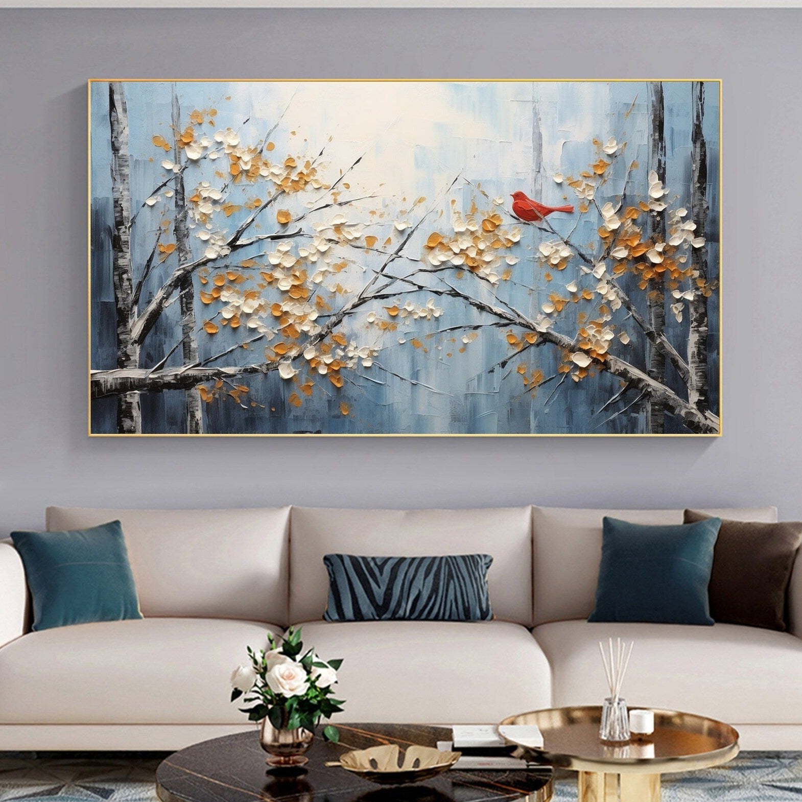Branch in blue