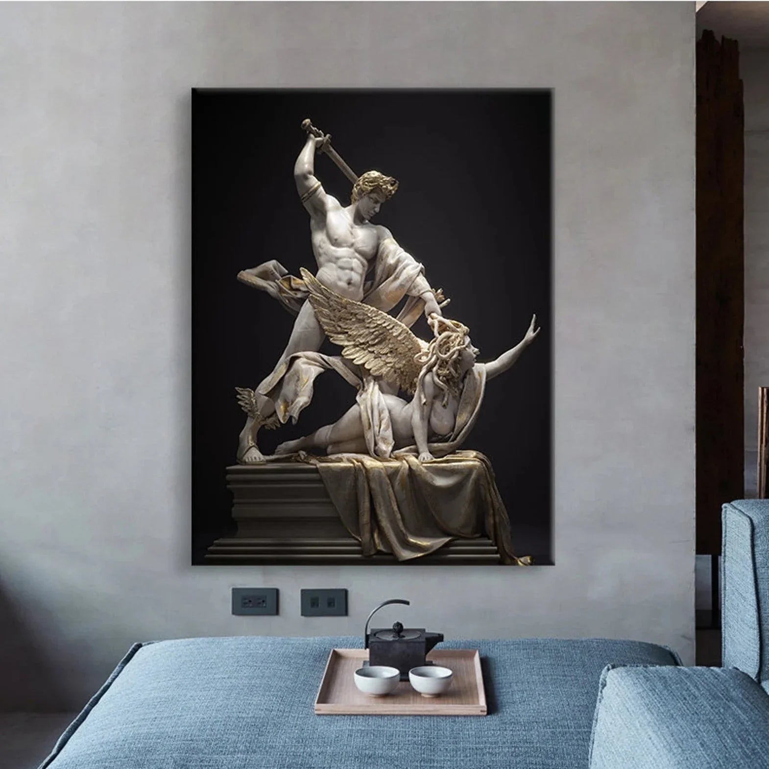 Medusa and Perseus statue